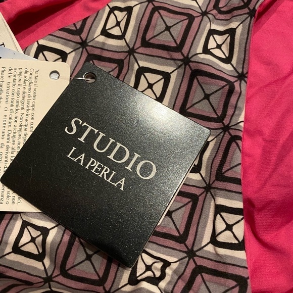 La Perla Bikini Bottom NWT Pink Gray Black Size 8 - Picture 8 of 10